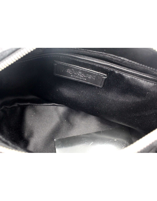 Saint Laurent Bauletto Tela Nera
