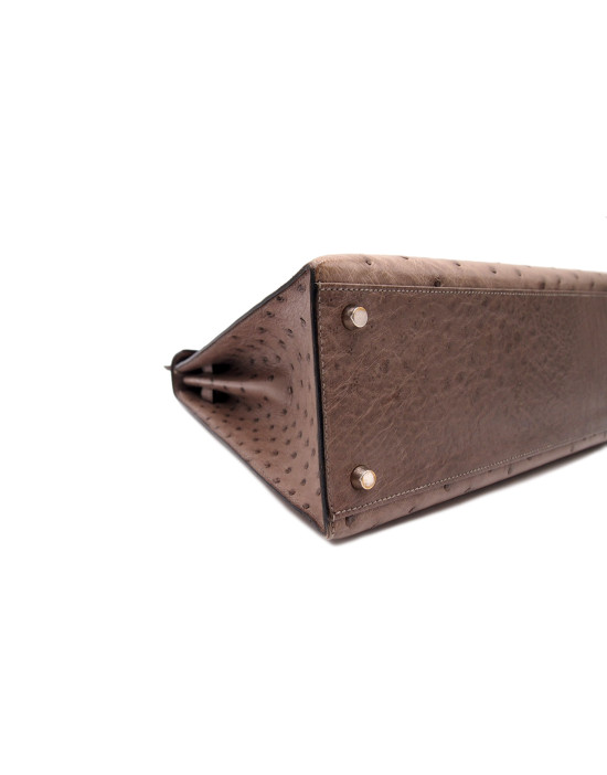 Hermes Kelly Struzzo Etoupe