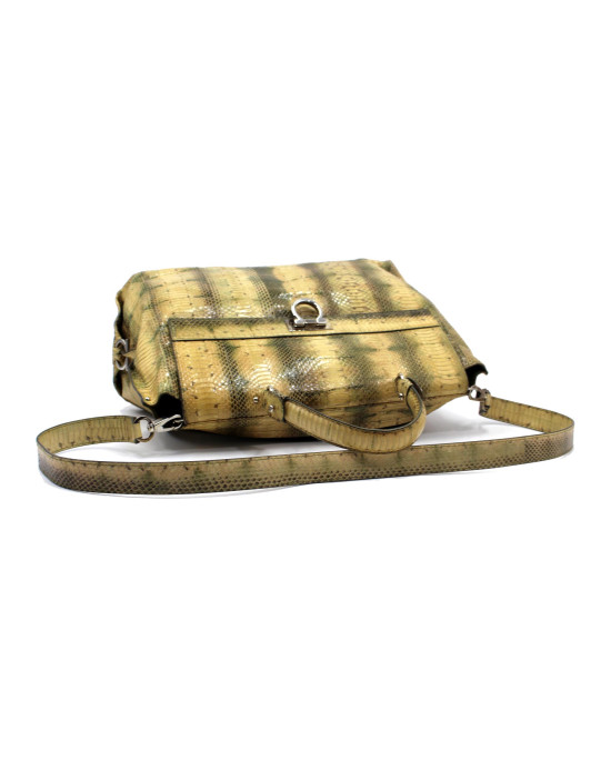 Ferragamo Shopping Serpente Beige