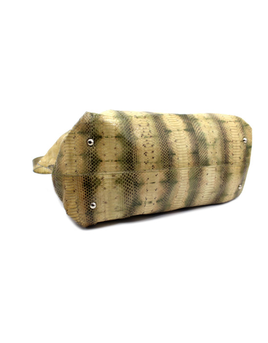 Ferragamo Shopping Serpente Beige