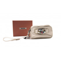 Miu Miu Pochette Pelle Bianca