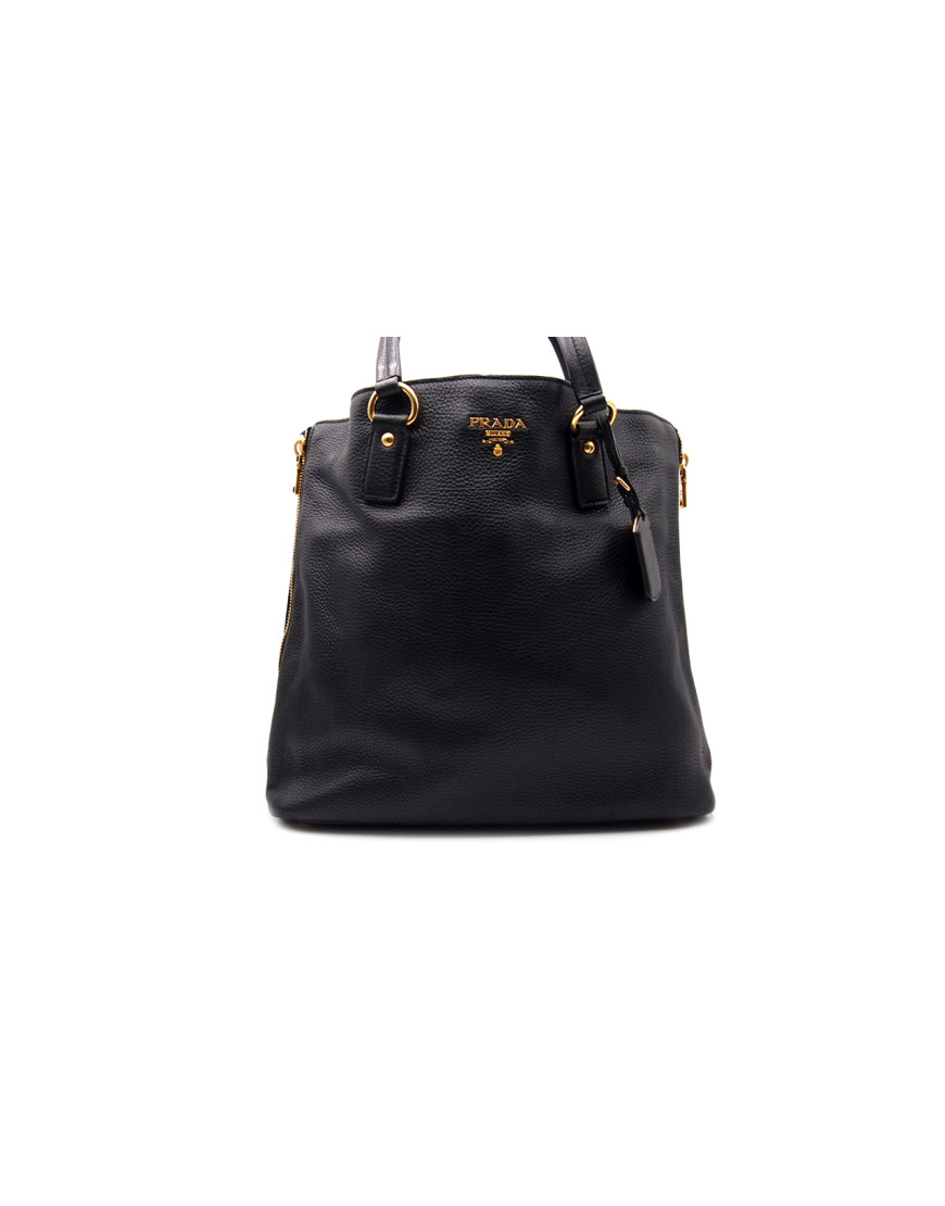 Prada Shopping Pelle Nera