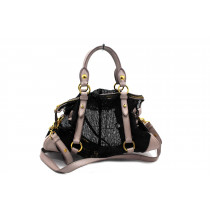 Miu Miu Shopping Toile Perforée Noire