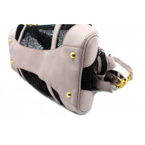 Miu Miu Shopping Tela Perforated Schwarz