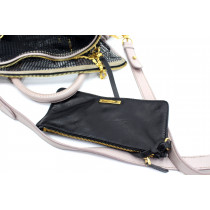 Miu Miu Perforated Canvas Shopping Black