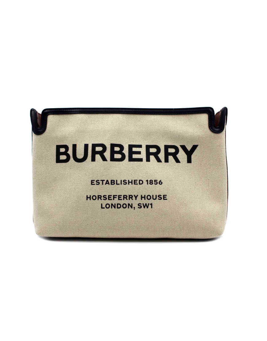 Burberry Pochette Tela Bianca