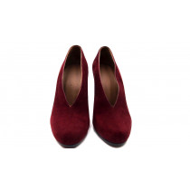 Hermes Decollete Suede Bordeaux