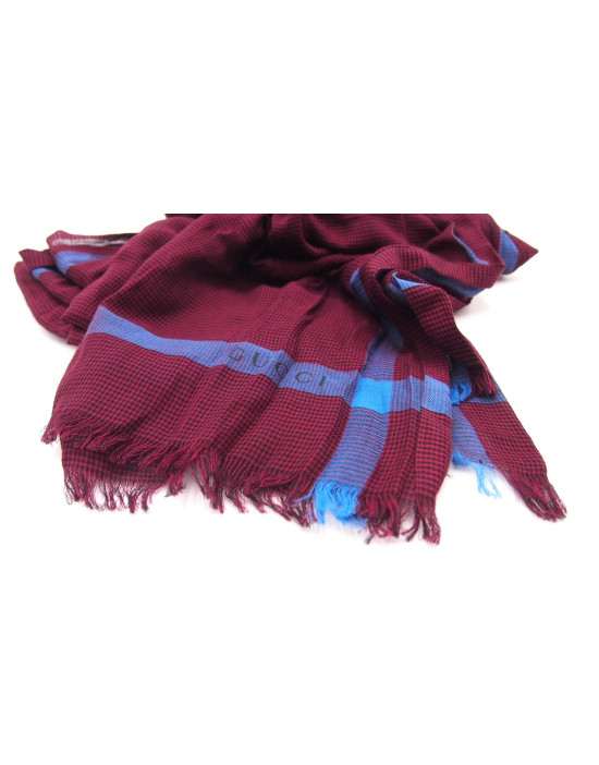 Gucci Sciarpa Cotone Bordeaux