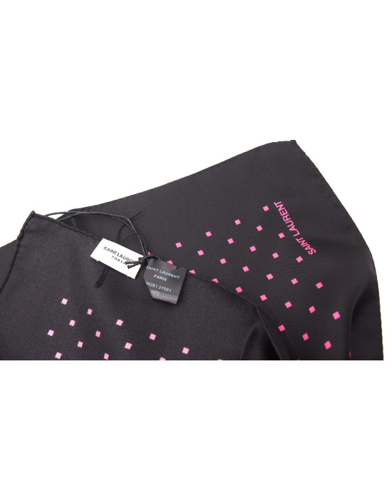 Saint Laurent Foulard Seta Nera