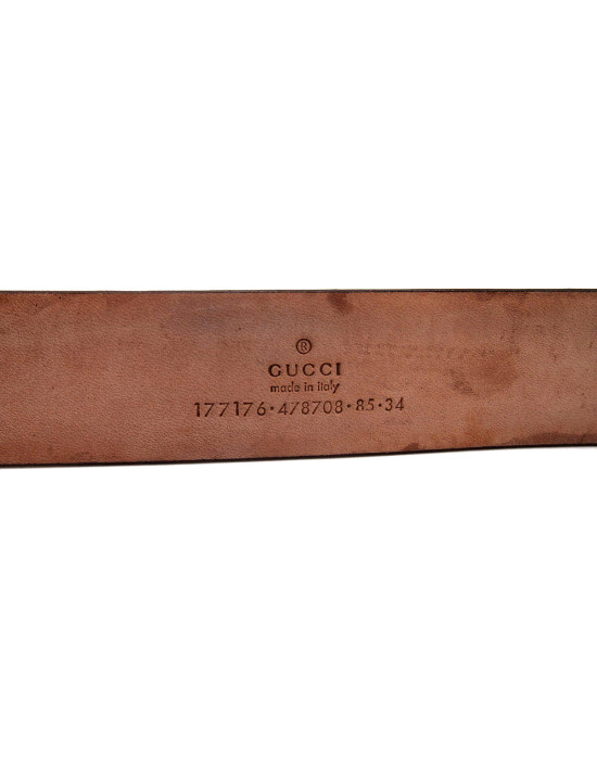 Gucci Cintura Pelle Argento