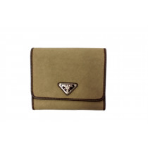 Prada Portafoglio Tela Beige