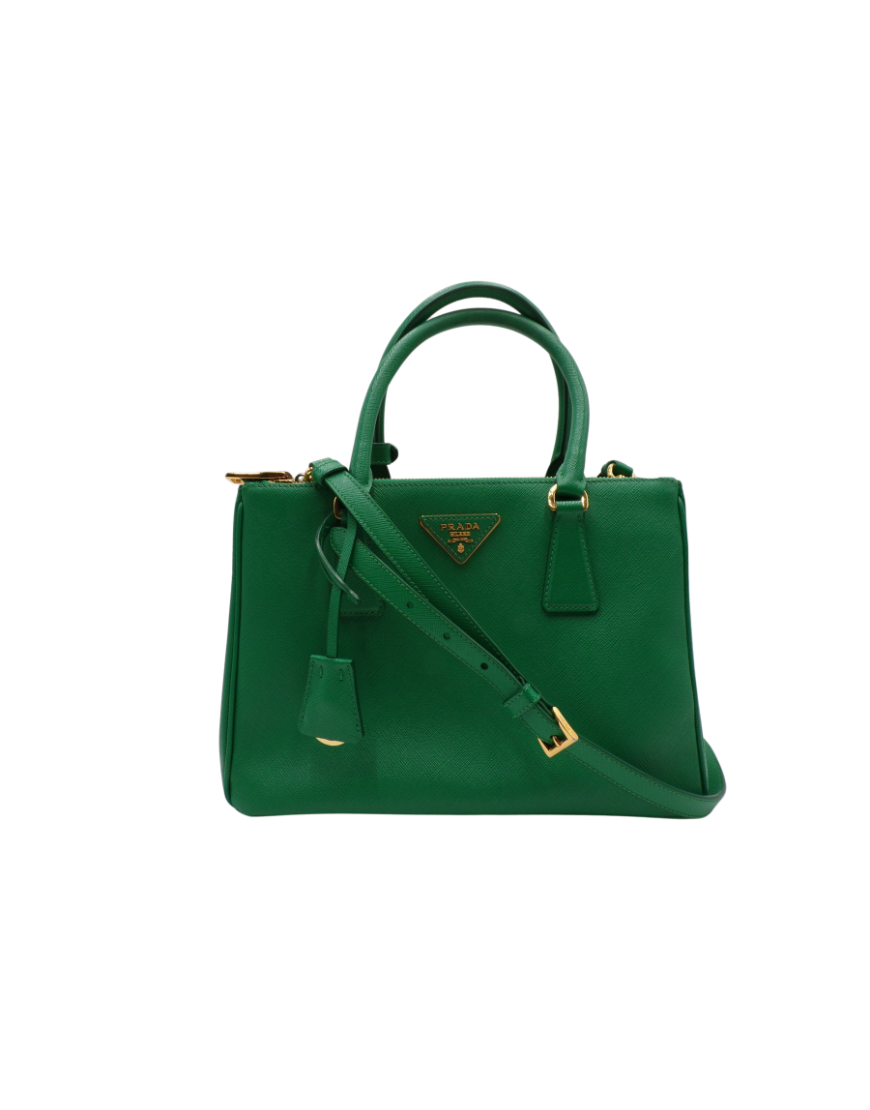 Prada Galleria Small Verde Smeraldo