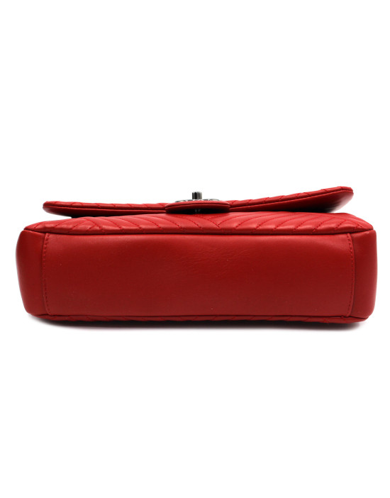 Chanel Chevron Pelle Rossa