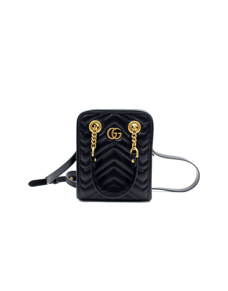 Gucci Marmont Mini Bag Pelle Nera