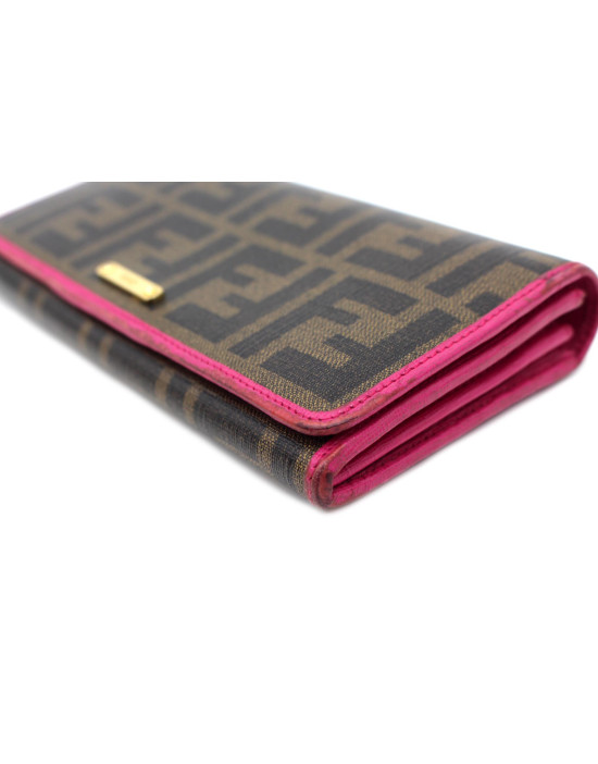 Fendi Portafoglio Zucca Marrone