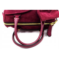Valentino Bauletto Suede Bordeaux