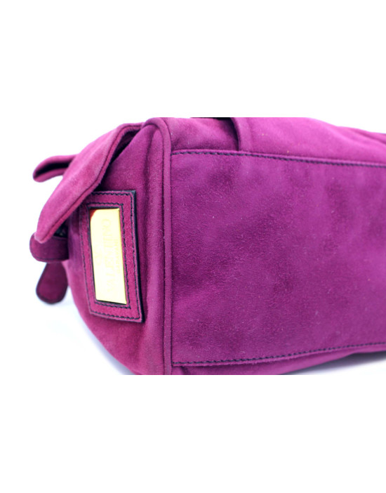 Valentino Bauletto Suede Bordeaux