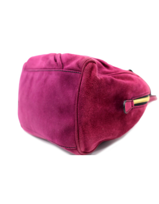 Valentino Bauletto Suede Bordeaux