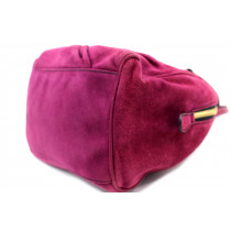 Valentino Bauletto Suede Bordeaux