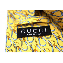 Gucci Cravatta Seta Gialla