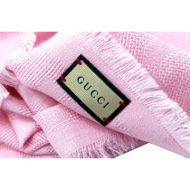 Gucci Sciarpa Lana e Seta Rosa