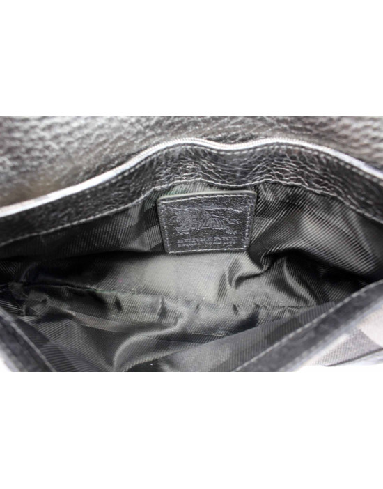 Burberry Pochette Check Argento