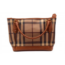 Burberry Shopping Check Marrone