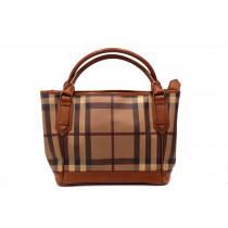 Burberry Shopping Check Marrone