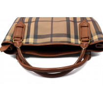 Burberry Shopping Check Marrone