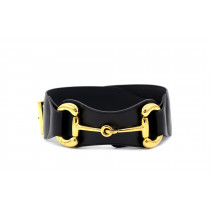 Gucci Cintura Horsebit Pelle Nera