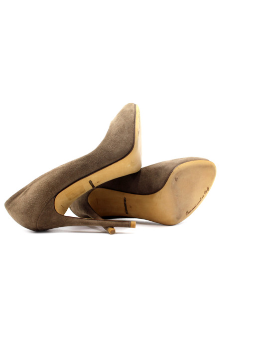 Dolce & Gabbana Open Toe Camoscio Beige