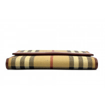 Burberry Portafoglio Check Beige