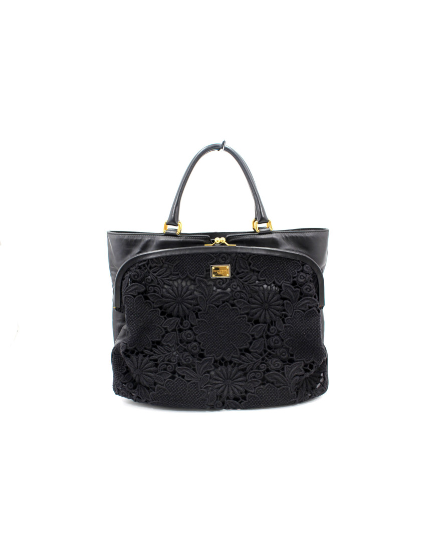 Dolce & Gabbana Double Shopper Pelle Nera