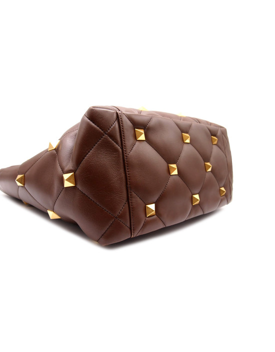 Valentino Roman Stud Pelle Marrone