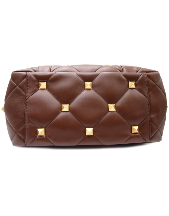 Valentino Roman Stud Pelle Marrone