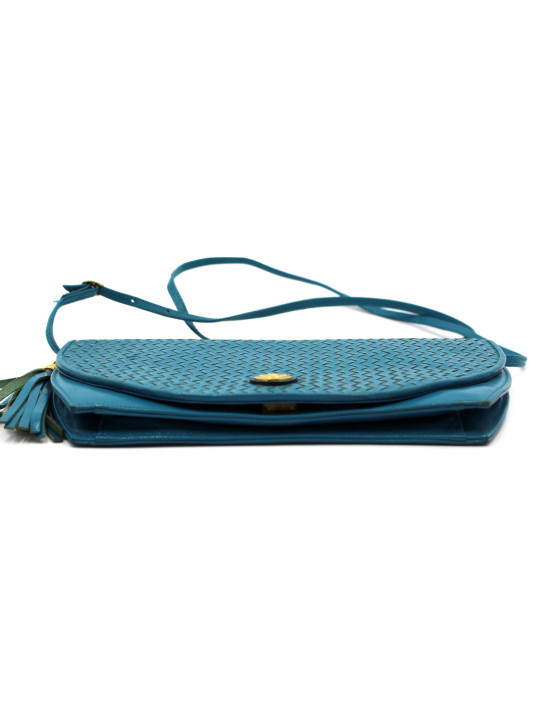 Fendi Tracolla Pelle Azzurra