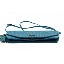 Fendi Tracolla Pelle Azzurra