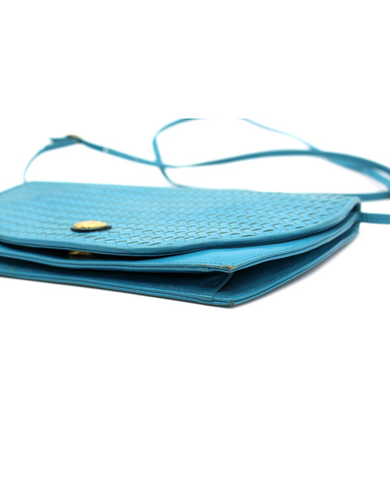 Fendi Tracolla Pelle Azzurra