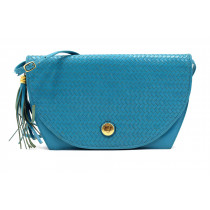 Fendi Tracolla Pelle Azzurra