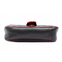 Gucci Marmont Pelle Nera Profili rossi