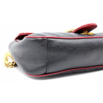 Gucci Marmont Pelle Nera Profili rossi