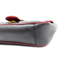 Gucci Marmont Pelle Nera Profili rossi