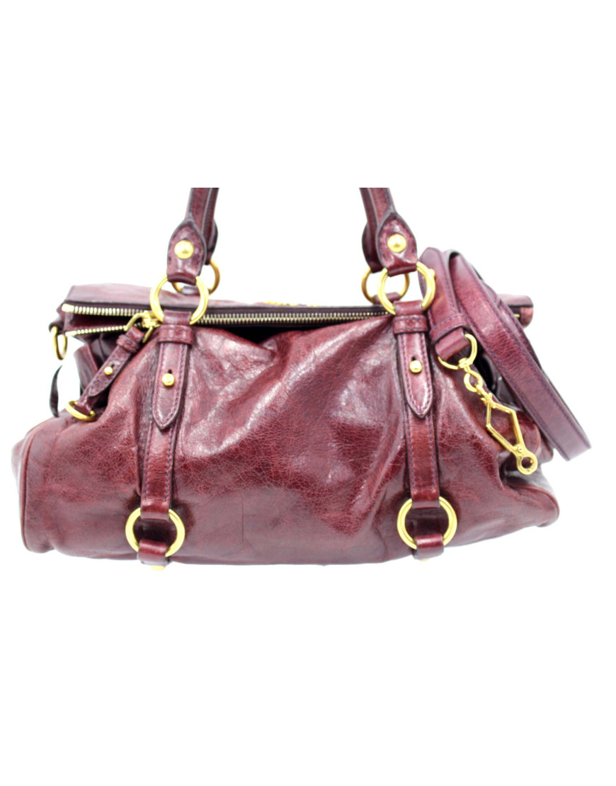 Miu Miu Bow Bag Pelle Vinaccia