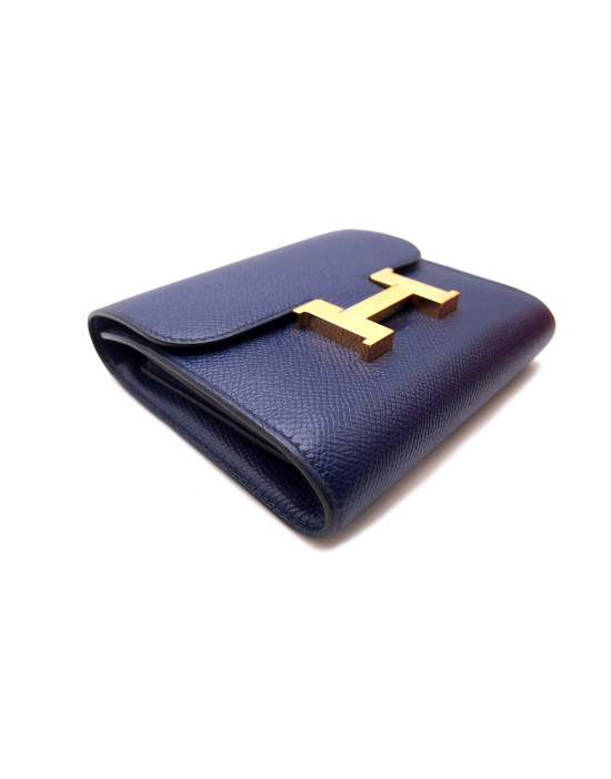 Hermes Portafoglio Pelle Blu
