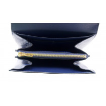 Hermes Portafoglio Pelle Blu