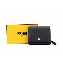 Fendi Portafoglio Selleria Pelle Antracite