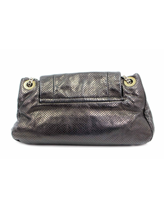 Chanel Cruise Pelle Perforated Grigio Scuro