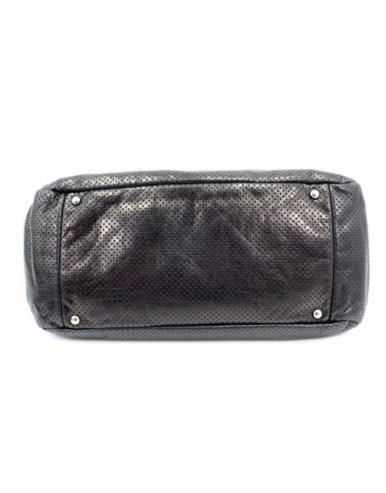 Chanel Cruise Pelle Perforated Grigio Scuro