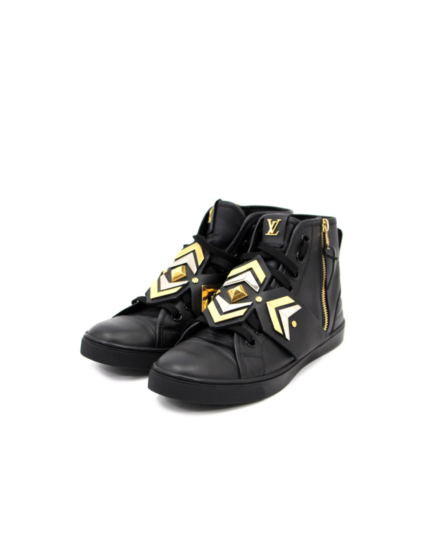 Louis Vuitton Sneakers Boots Pelle Nera