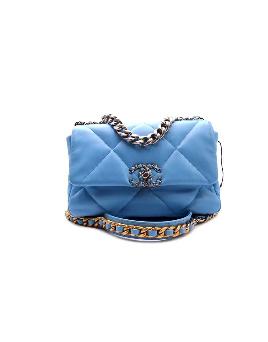 Chanel 19 Pelle Azzurra